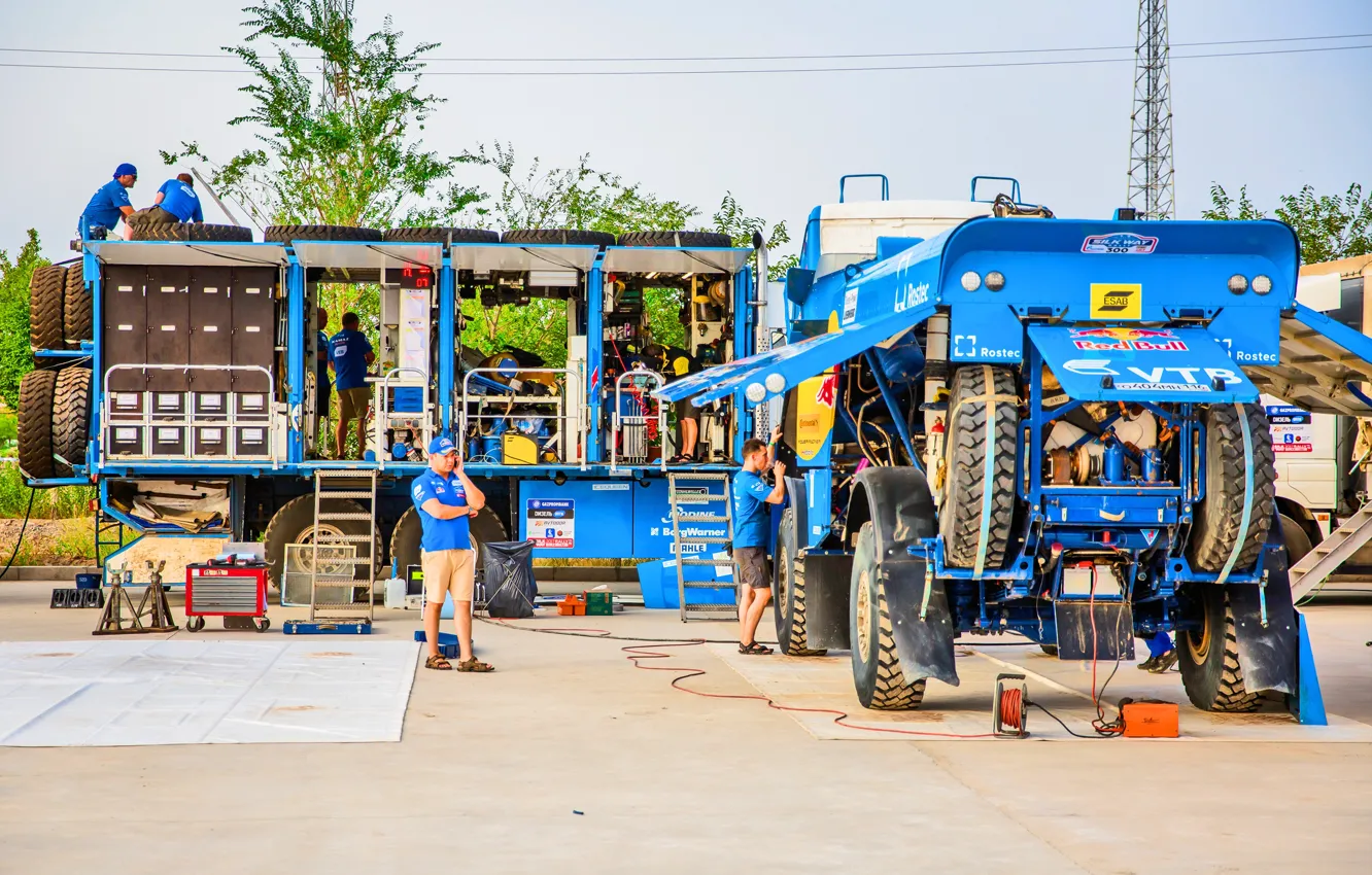Photo wallpaper the sky, nature, race, sport, beauty, Master, Russia, Kamaz