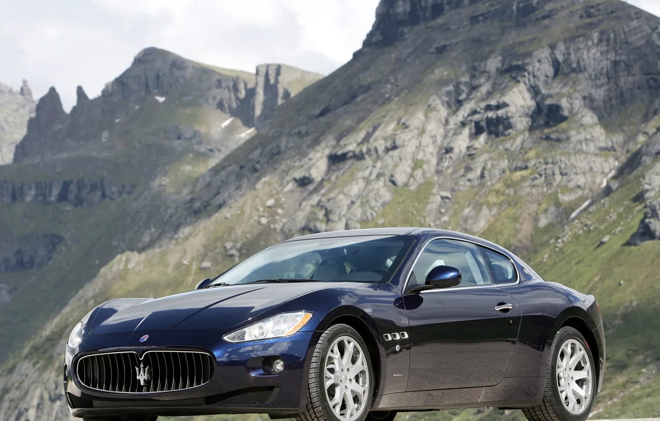 Photo wallpaper Maserati, mountains, Granturismo