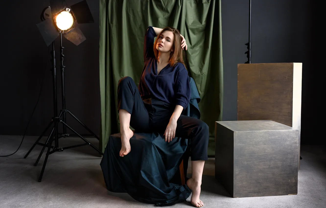 Photo wallpaper girl, pose, Sasha