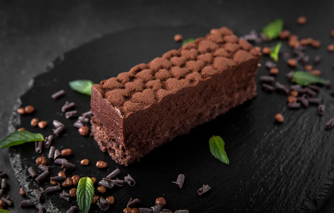 Photo wallpaper cake, cream, sweet, chocolate, caramel, dessert