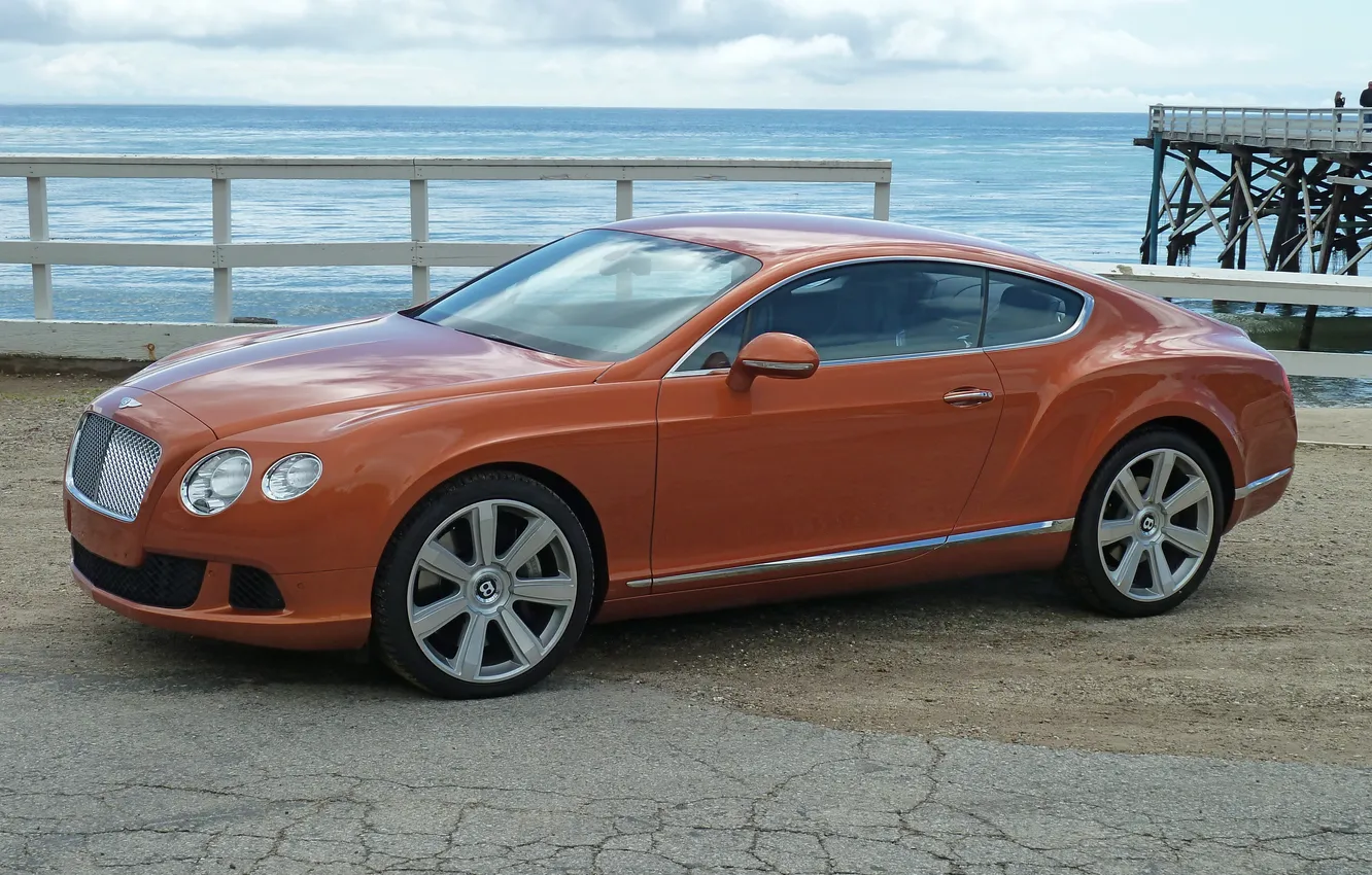 Photo wallpaper orange, orange, Bentley