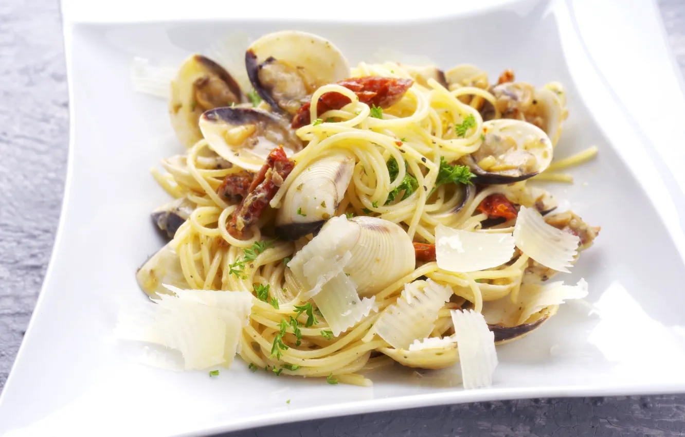 Photo wallpaper spaghetti, pasta, pasta, pasta, spaghetti