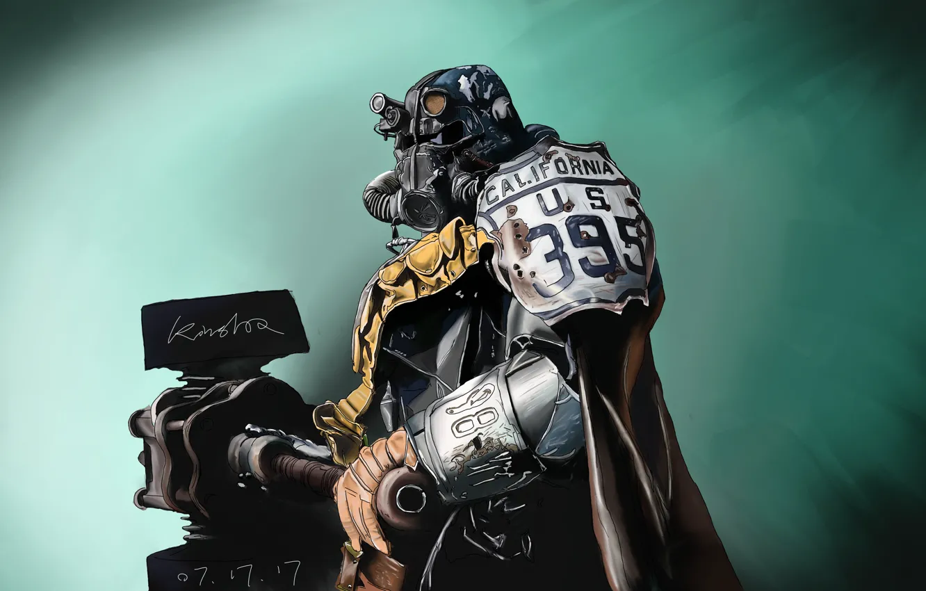 Photo wallpaper helmet, Fallout, art, Bethesda Softworks, Bethesda, Brotherhood, Bethesda Game Studios, Brotherhood of Steel