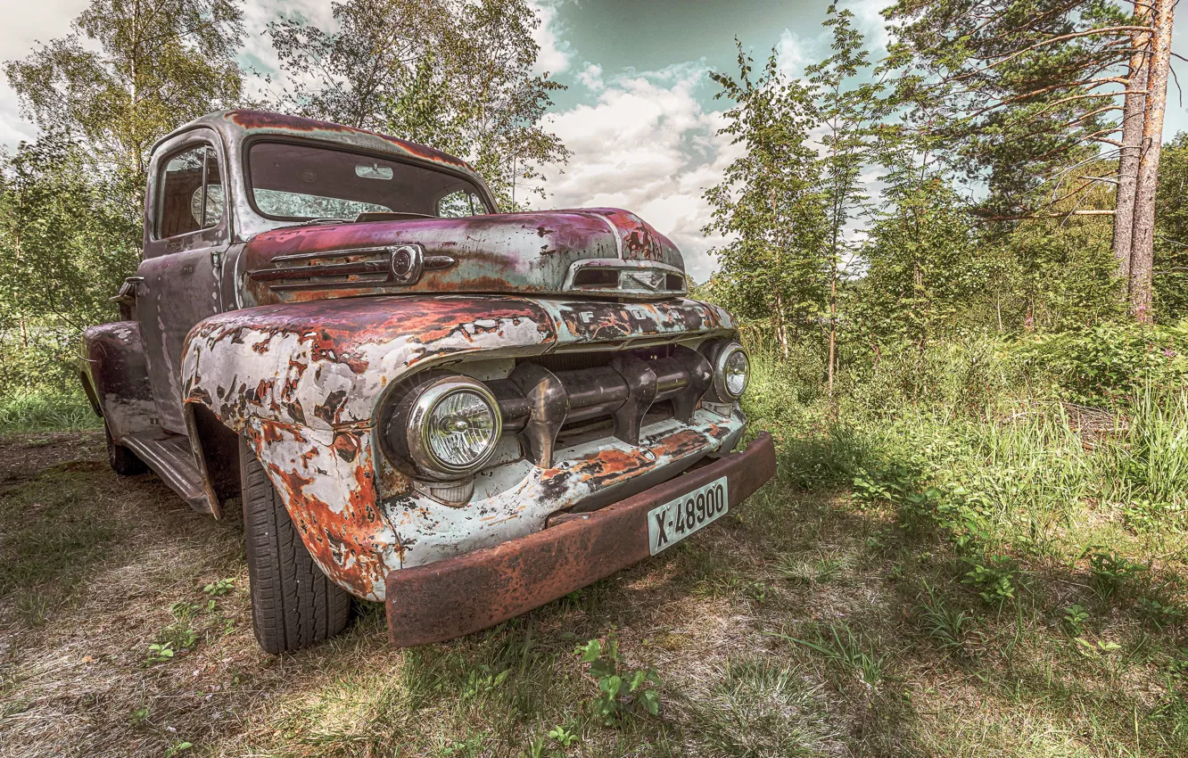 Photo wallpaper Ford, old, car