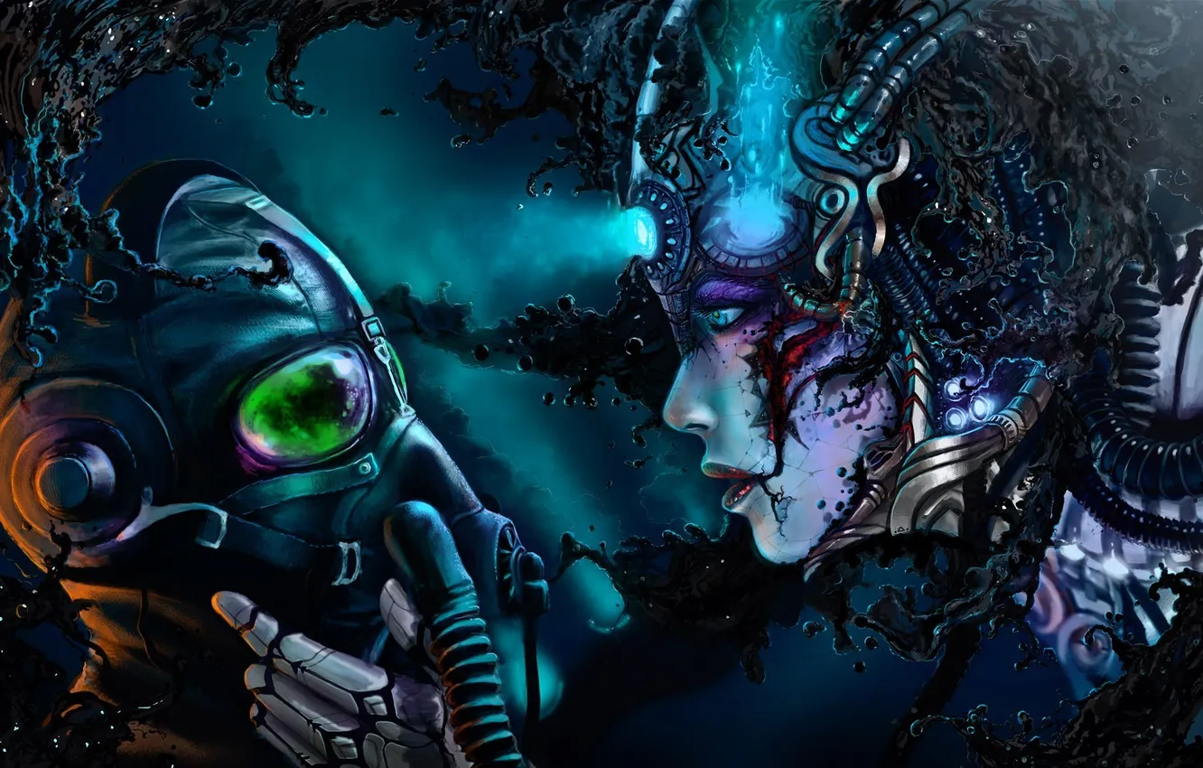 Photo wallpaper girl, art, pilot, romance of the Apocalypse, romantically apocalyptic, alexiuss