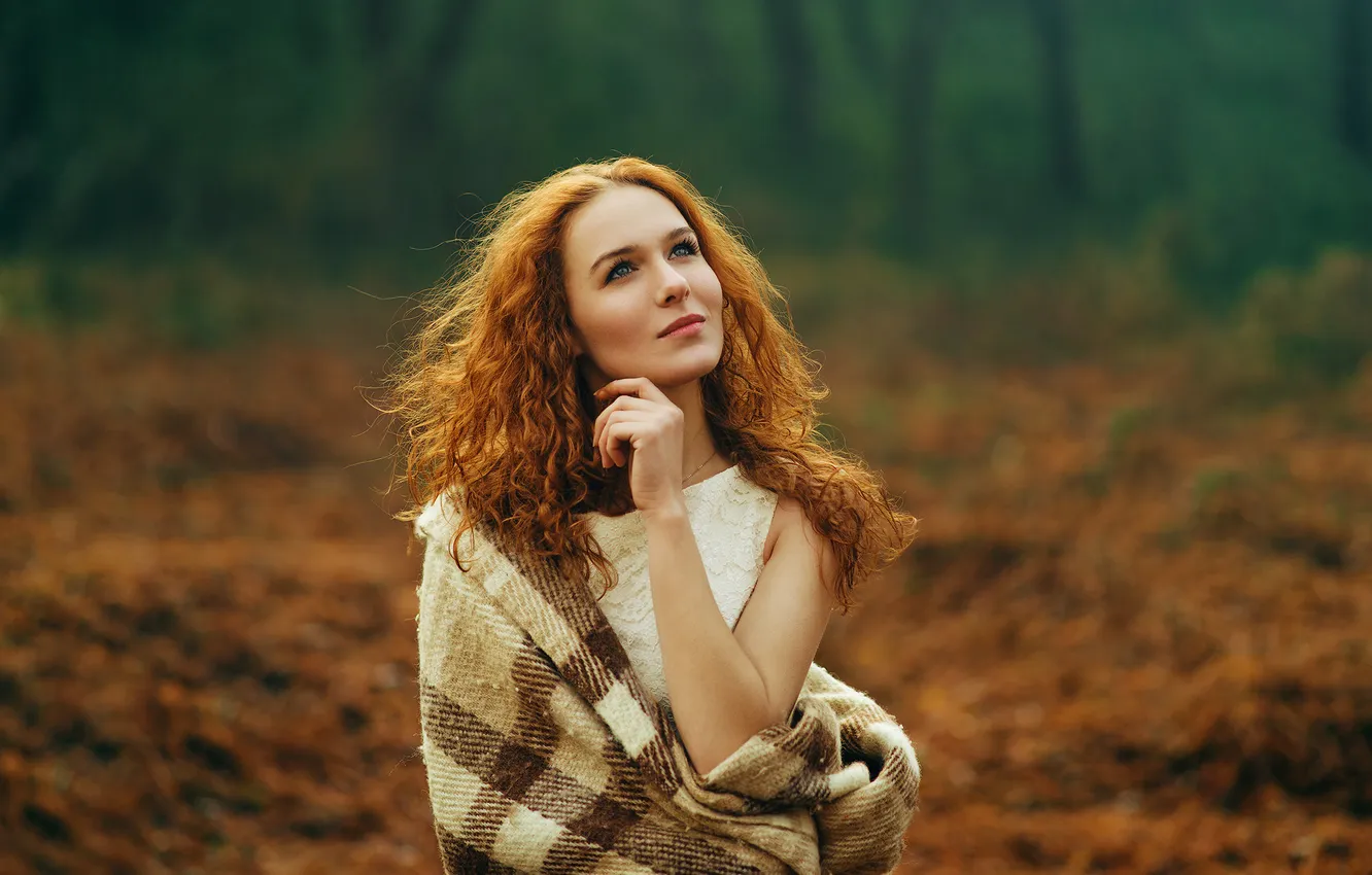 Photo wallpaper red, view, lips, hair, Nastya, natural, Ligth, Wore