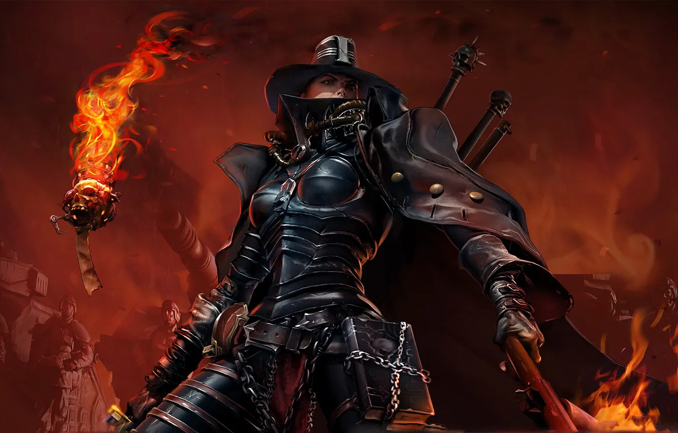 Photo wallpaper the game, Warhammer, the Inquisitor, 40k, Imperial guard, servicerep, DoW2