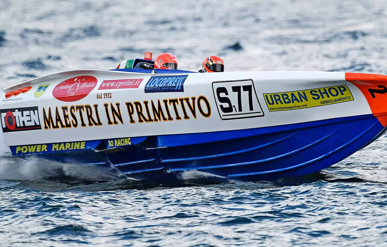Photo wallpaper race, boat, speed