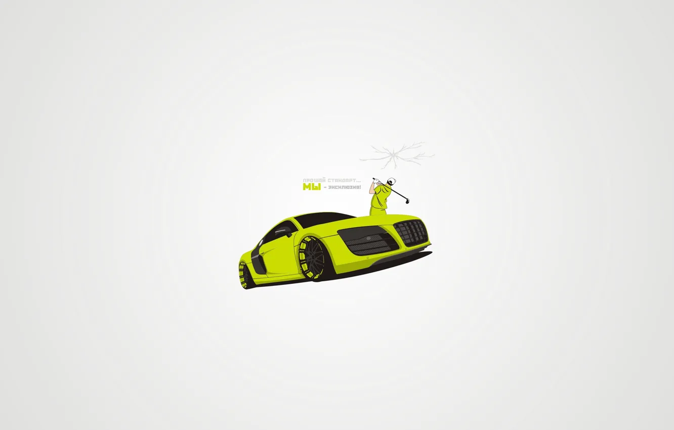 Photo wallpaper Audi, vector, golf, tuning
