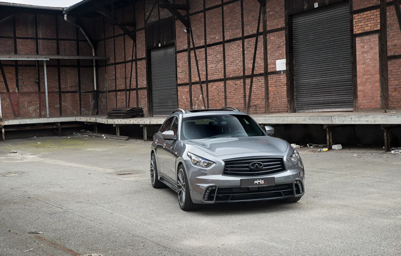 Photo wallpaper Infiniti, Tuning, Gray, QX70