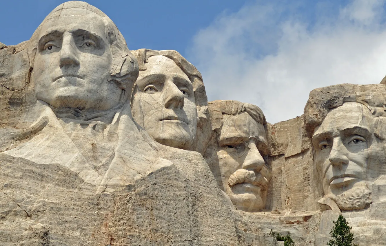 Photo wallpaper rocks, USA, USA, President, South Dakota, mount Rushmore