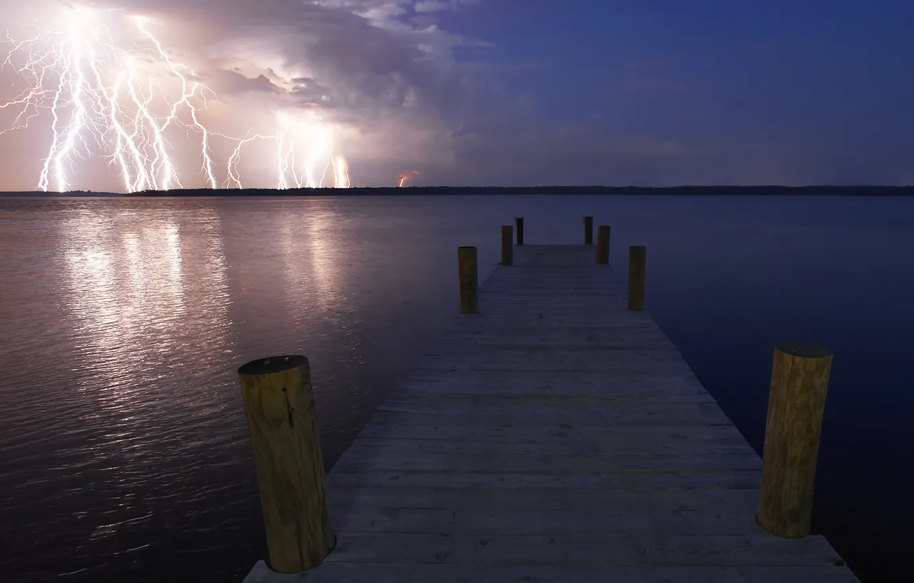 Photo wallpaper water, lightning, category, pierce, Jahan