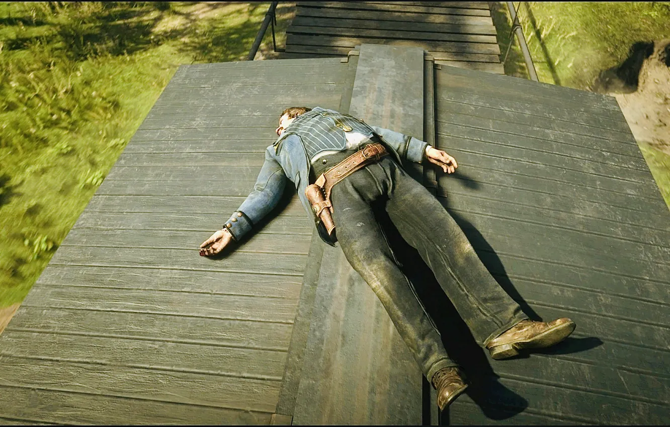 Photo wallpaper HDR, game, dead, train, UHD, gunslinger, Red Dead Redemption 2, XBox One X