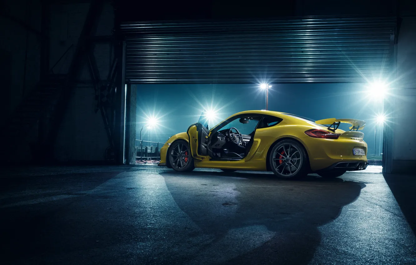 Photo wallpaper Porsche, Cayman, Porsche, GT4, 2015, 981C, Caiman
