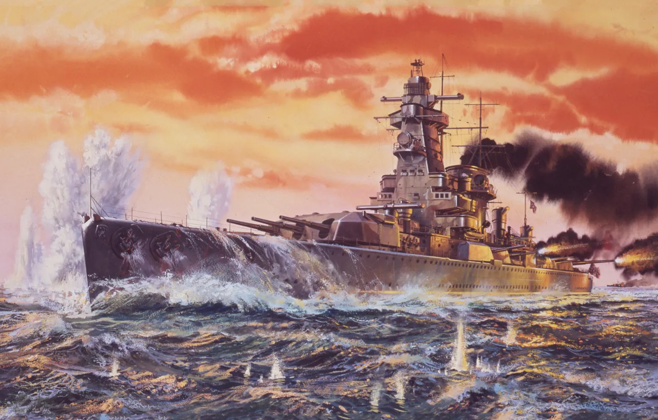 Photo wallpaper Germany, Kriegsmarine, Battleship, Dreadnought, Pocket Battleship, Count Spee
