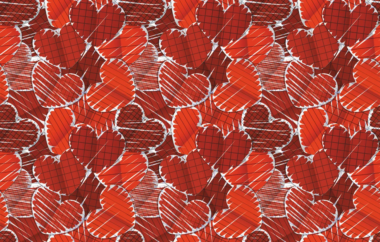 Photo wallpaper paper, hearts, Valentine's day, valentines day, heart