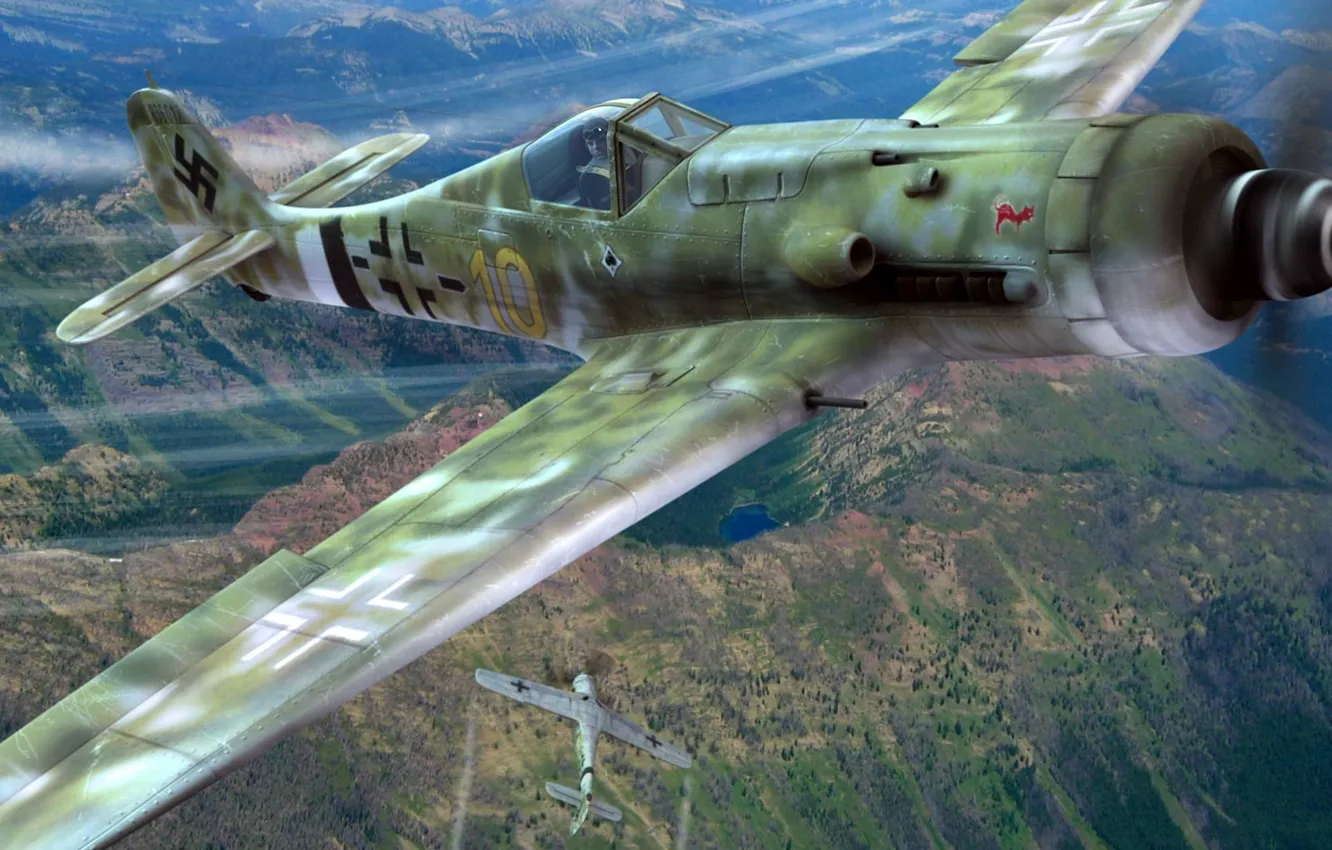 Photo wallpaper Focke-Wulf Fw 190 Wurger, Shrike