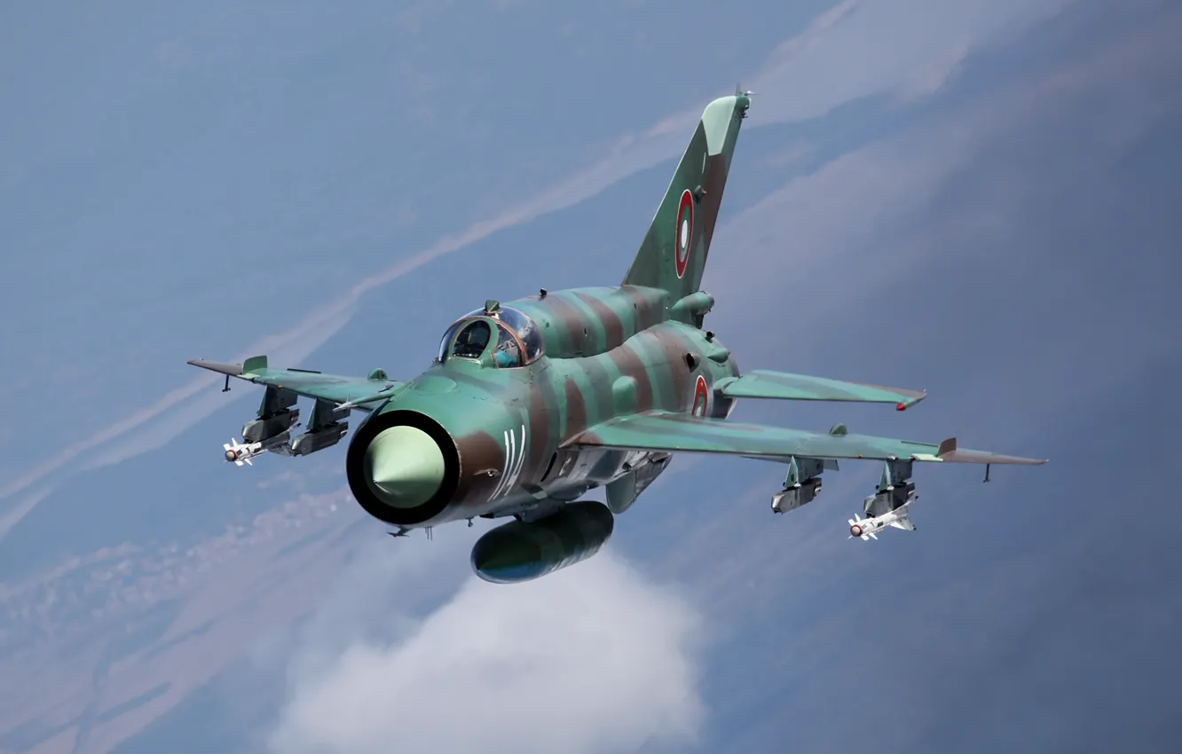 Photo wallpaper flight, fighter, multipurpose, The MiG-21