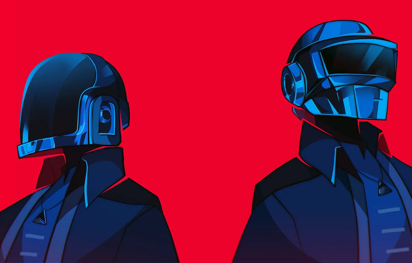 Photo wallpaper music, background, mask, Daft Punk, Thomas Bangalter, Daft Punk, Guy Manuel de Homem Christo, Tom …
