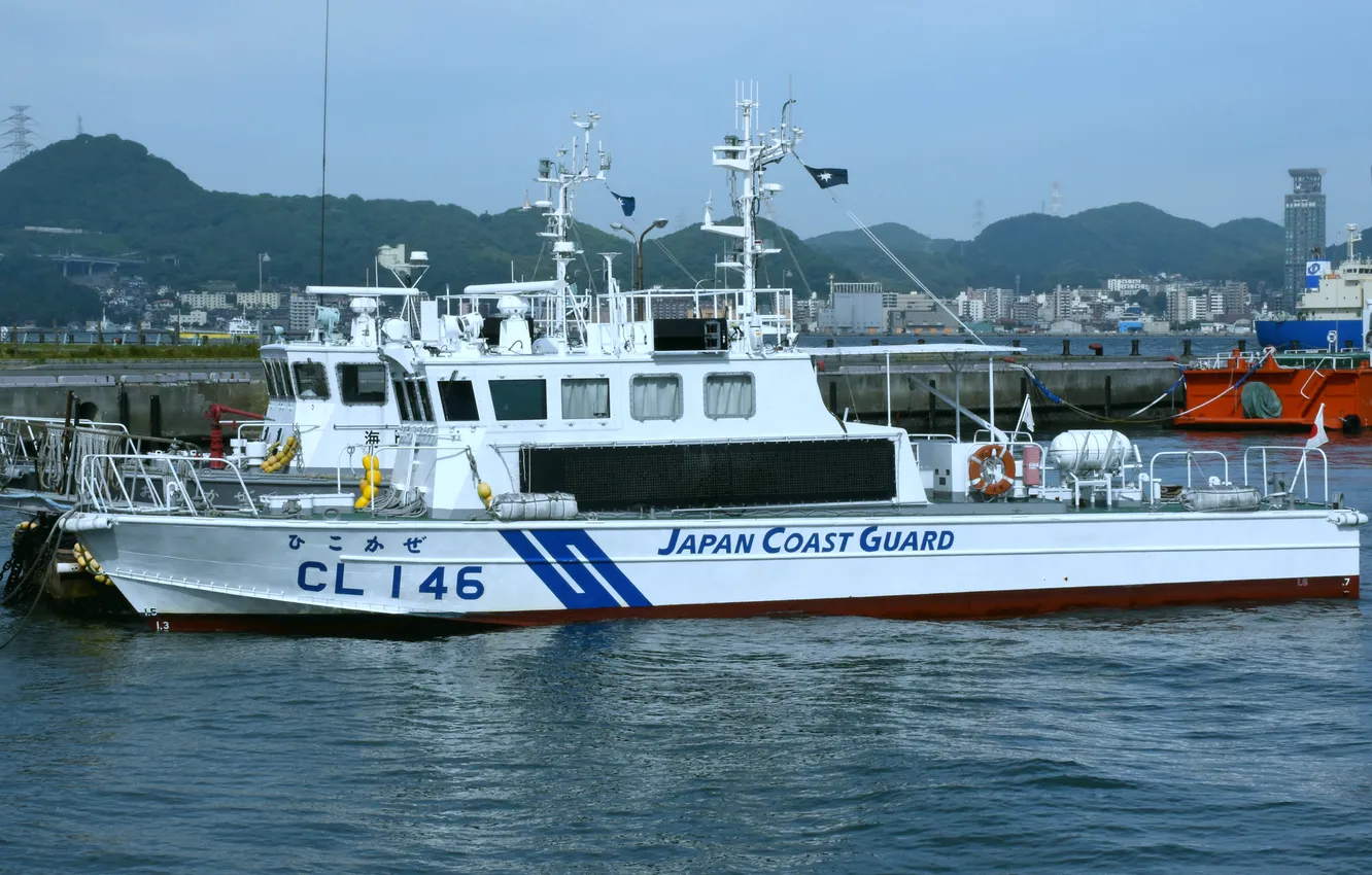 Photo wallpaper Japan, patrol boat, Hikokaze