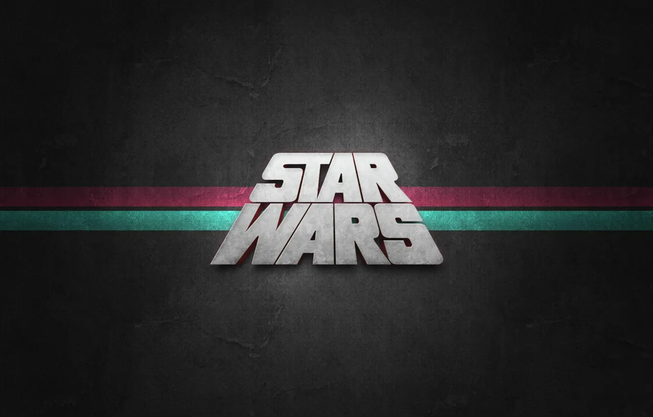 Photo wallpaper Star Wars, Logo, background