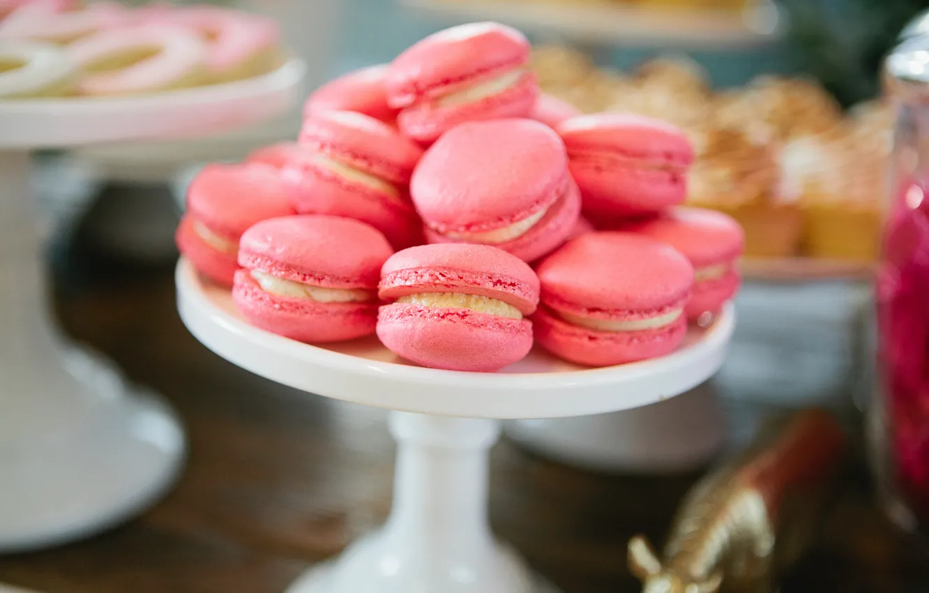 Photo wallpaper cookies, dessert, cakes, sweet, macaron