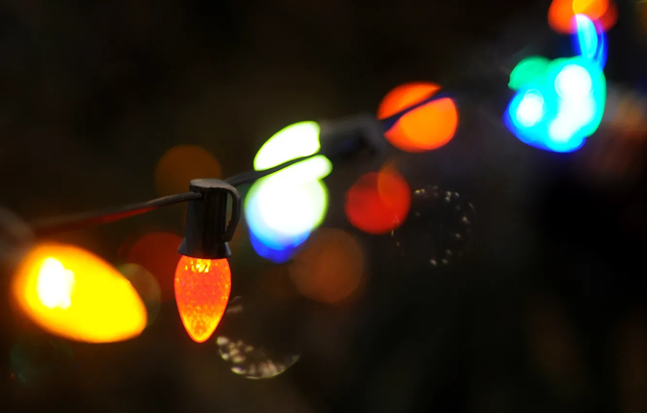 Photo wallpaper background, Wallpaper, blur, lights, wallpaper, garland, different, widescreen