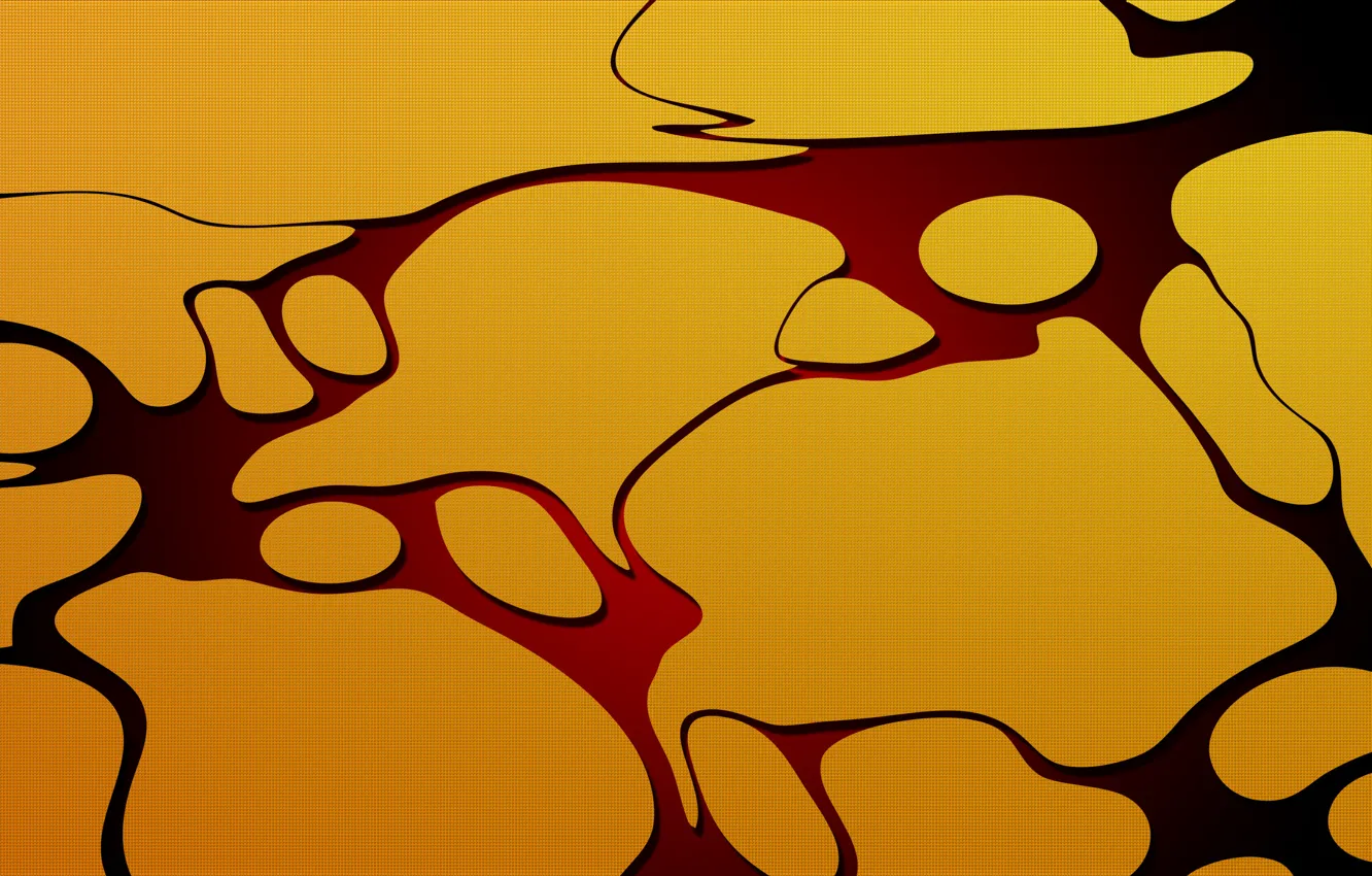 Photo wallpaper abstraction, yellow, divorce, puddle