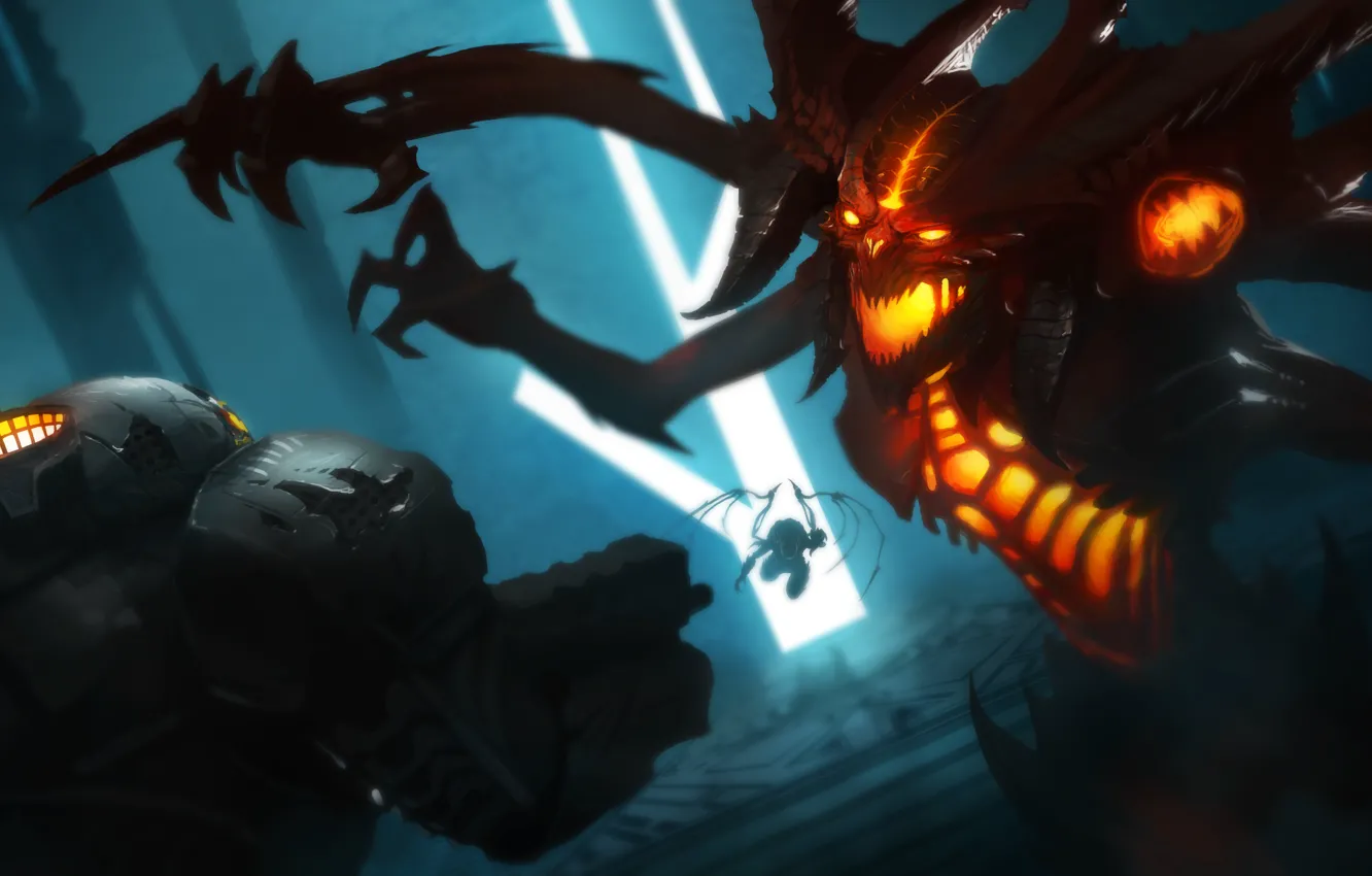 Photo wallpaper the demon, Blizzard, diablo, Terran, hots, Jim Raynor, sarah kerrigan, Heroes of the Storm