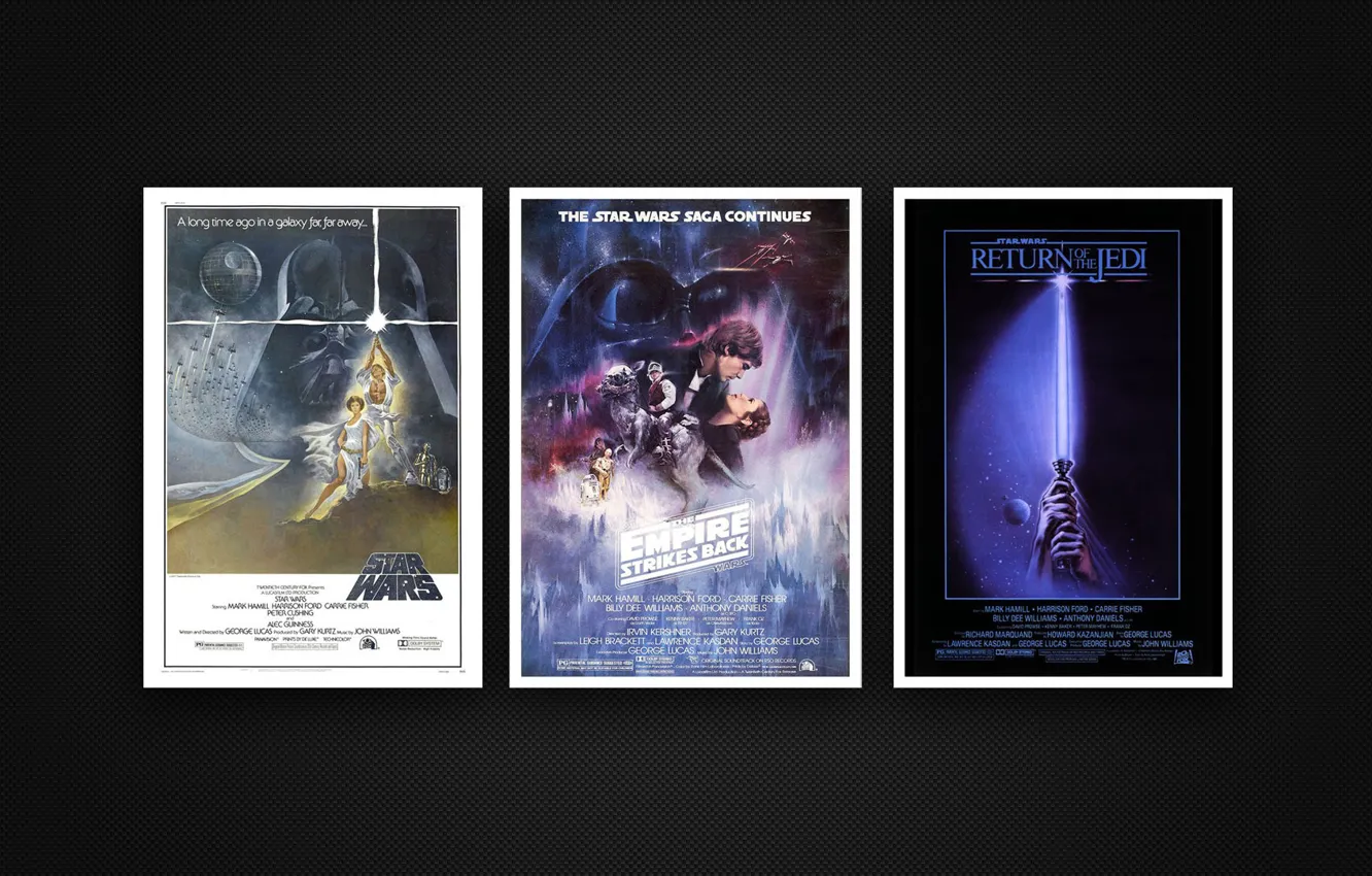 Photo wallpaper Star Wars, background, movie, poster, original posters, The Empire Strikes, Return Of The Jedi