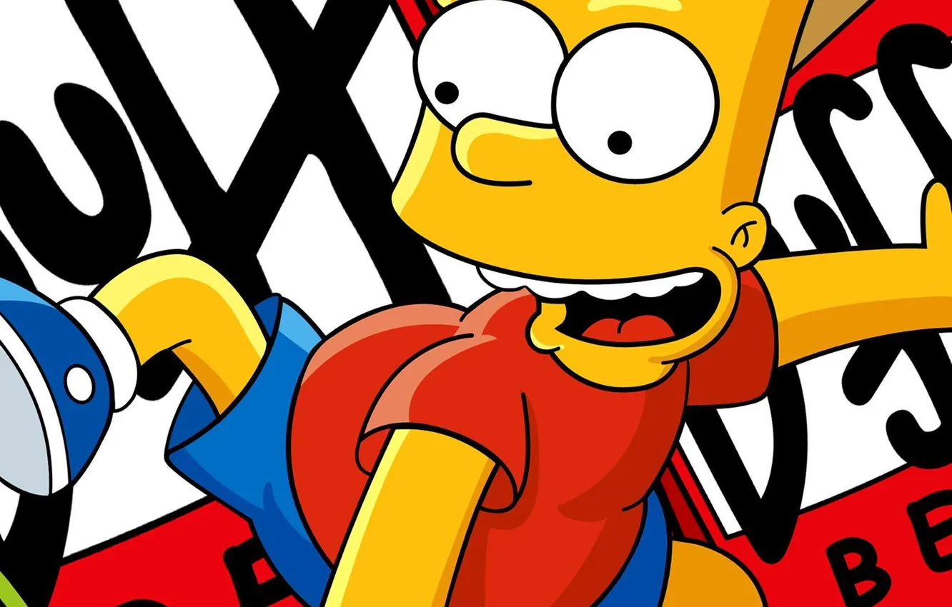Photo wallpaper cartoons, Bart, the simpsons