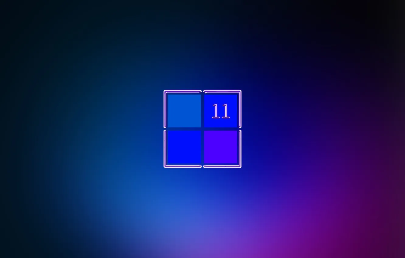 Photo wallpaper abstract, Microsoft, windows, logo, icon, Windows 11