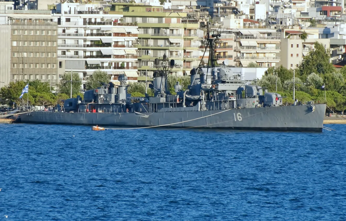 Photo wallpaper Museum, destroyer, VELOS, Thessaloniki