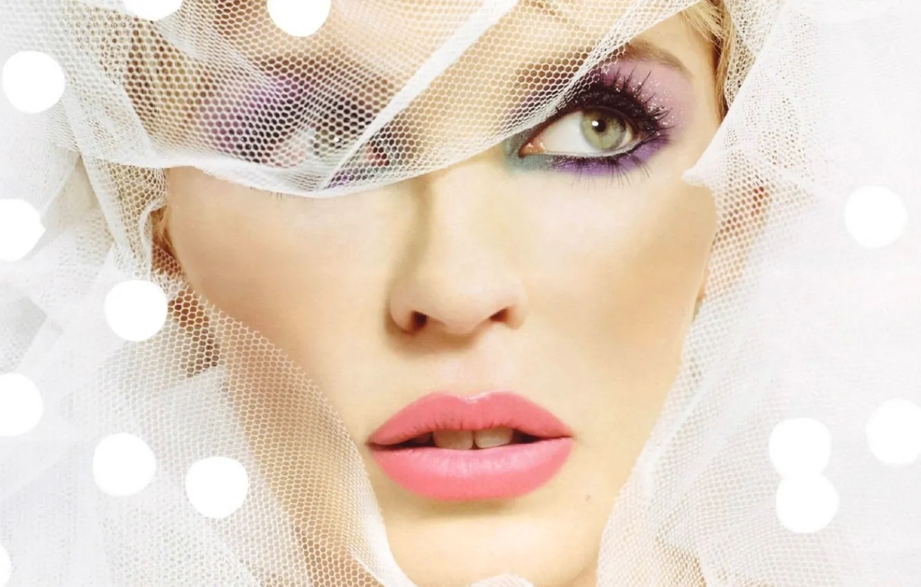 Photo wallpaper look, face, makeup, sponge, spout, veil