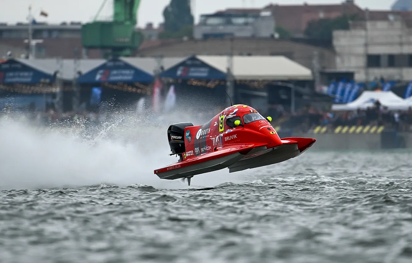 Photo wallpaper race, boat, speed