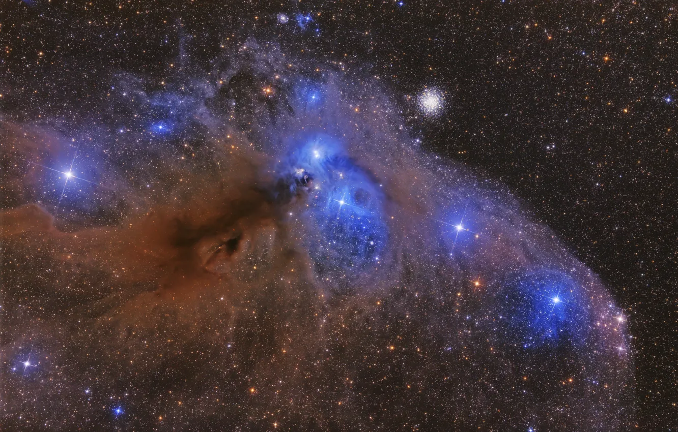 Photo wallpaper space, beauty, Nebula, NGC 6726, The Anteater