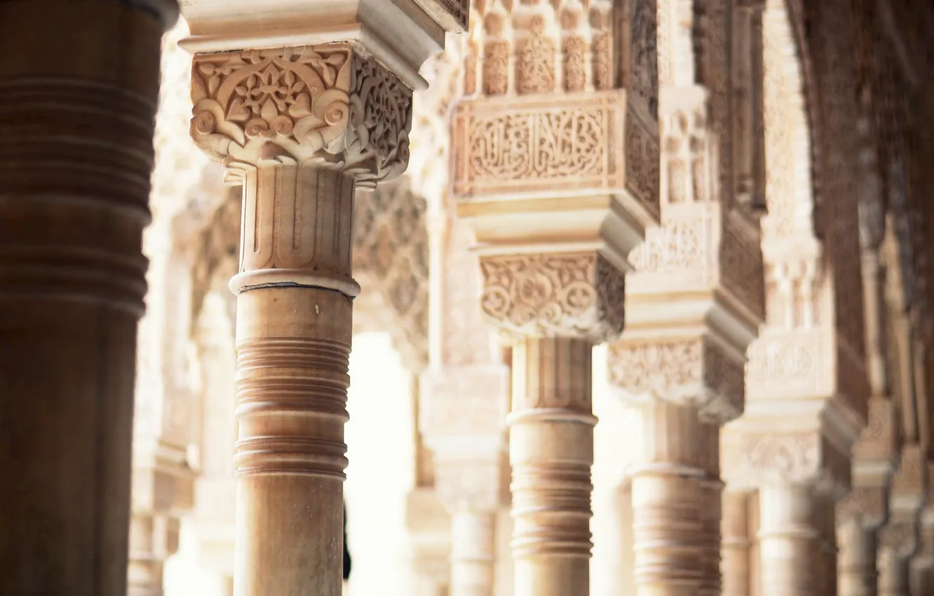 Photo wallpaper pattern, columns, architecture