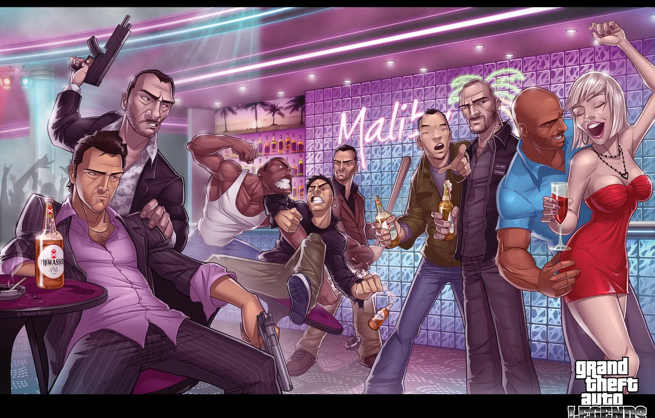 Photo wallpaper Grand, auto, Nico, Bellic, theft, Lost and Damned