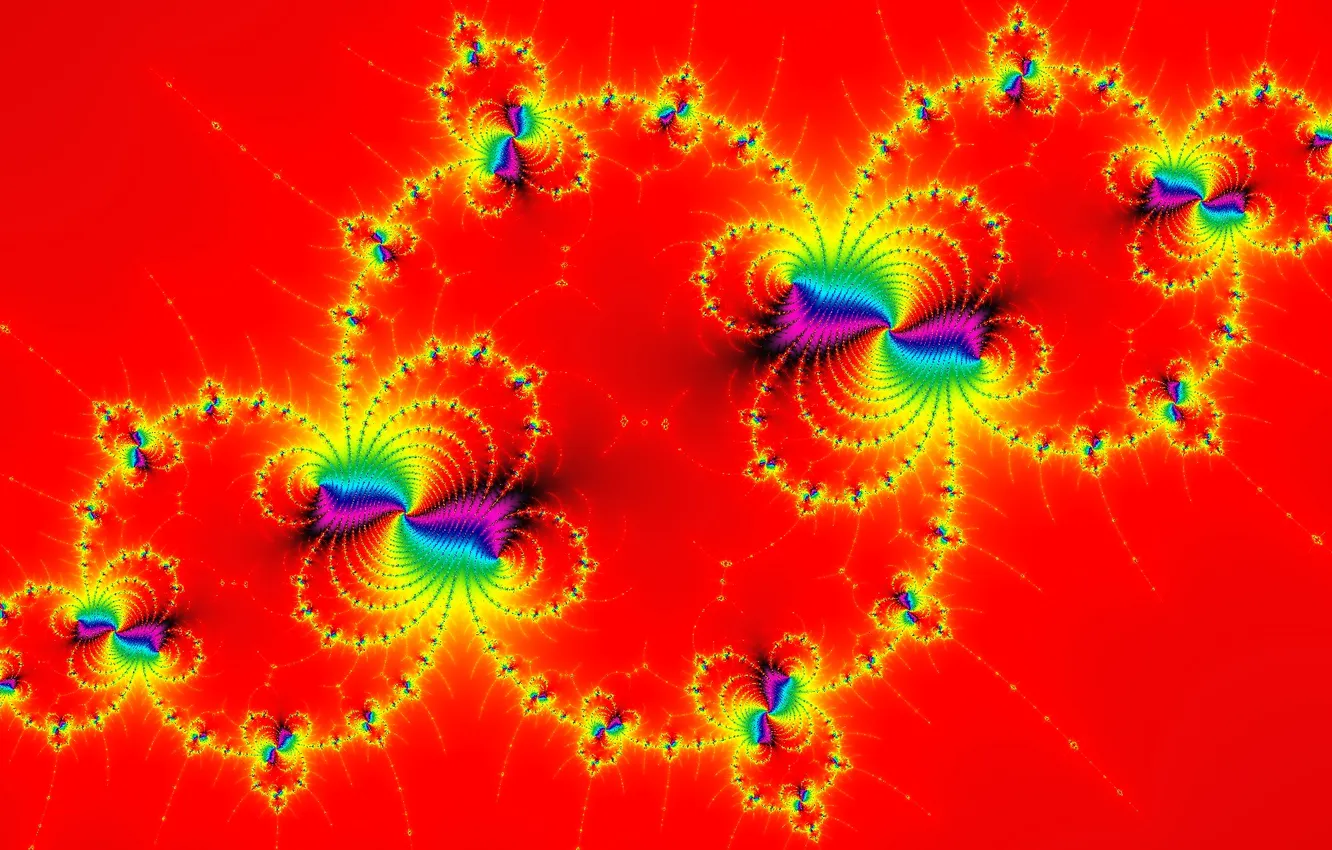 Photo wallpaper light, pattern, color, fractal, symmetry