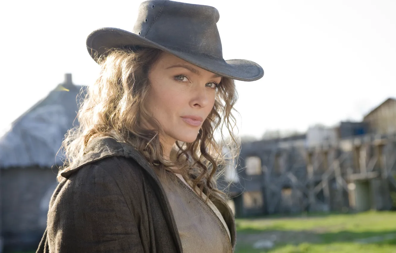 Photo wallpaper look, hat, Western, Dina Meyer, Dead in Tombstone, Galatea, Dead from Tombstone, Dina Meyer