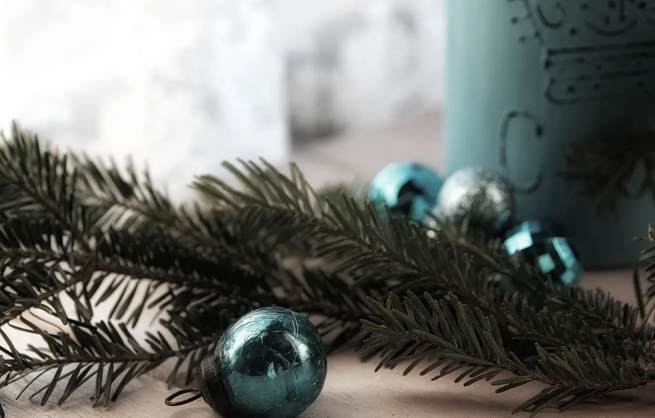 Photo wallpaper macro, background, holiday, toy