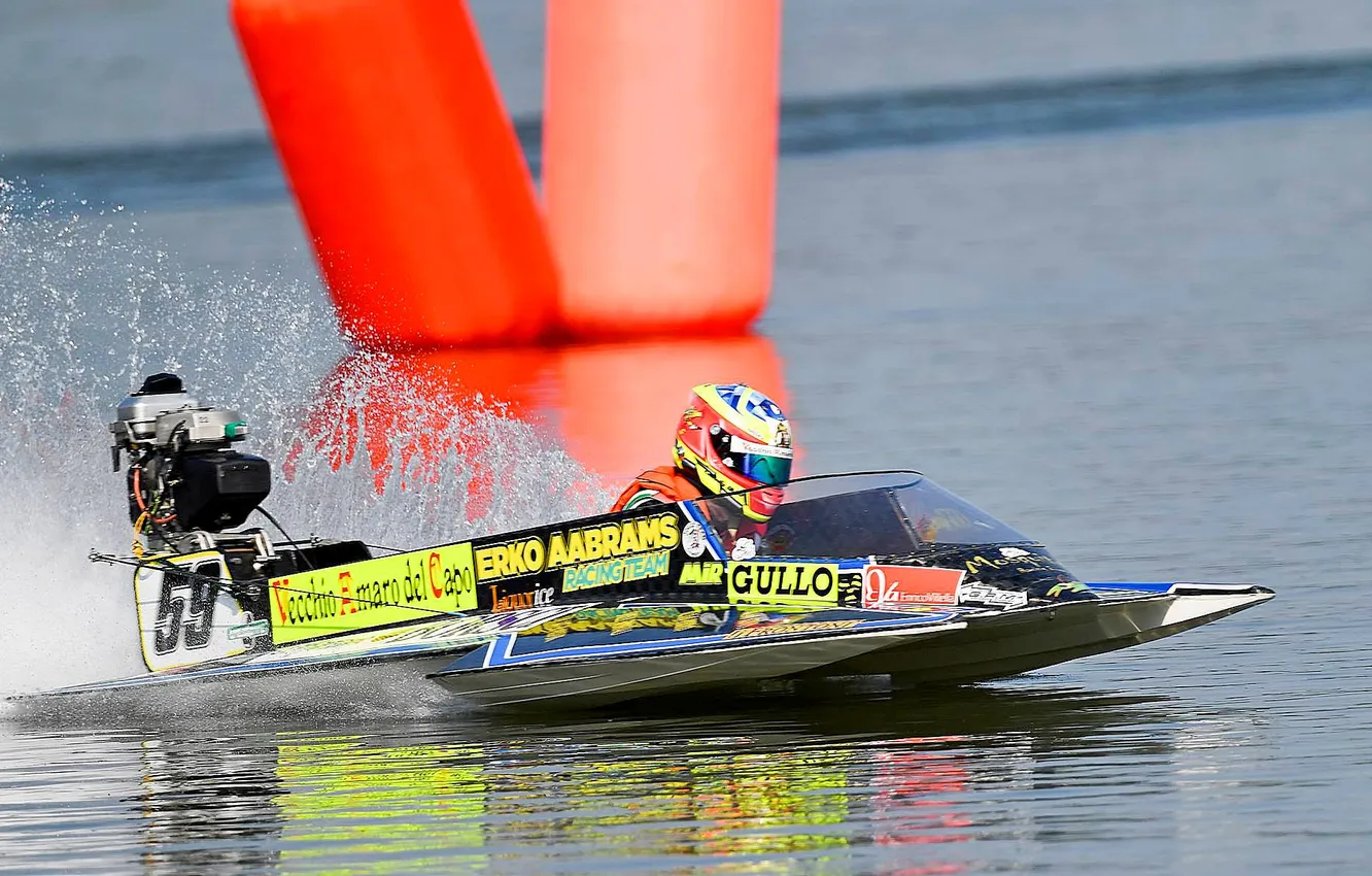Photo wallpaper race, boat, speed