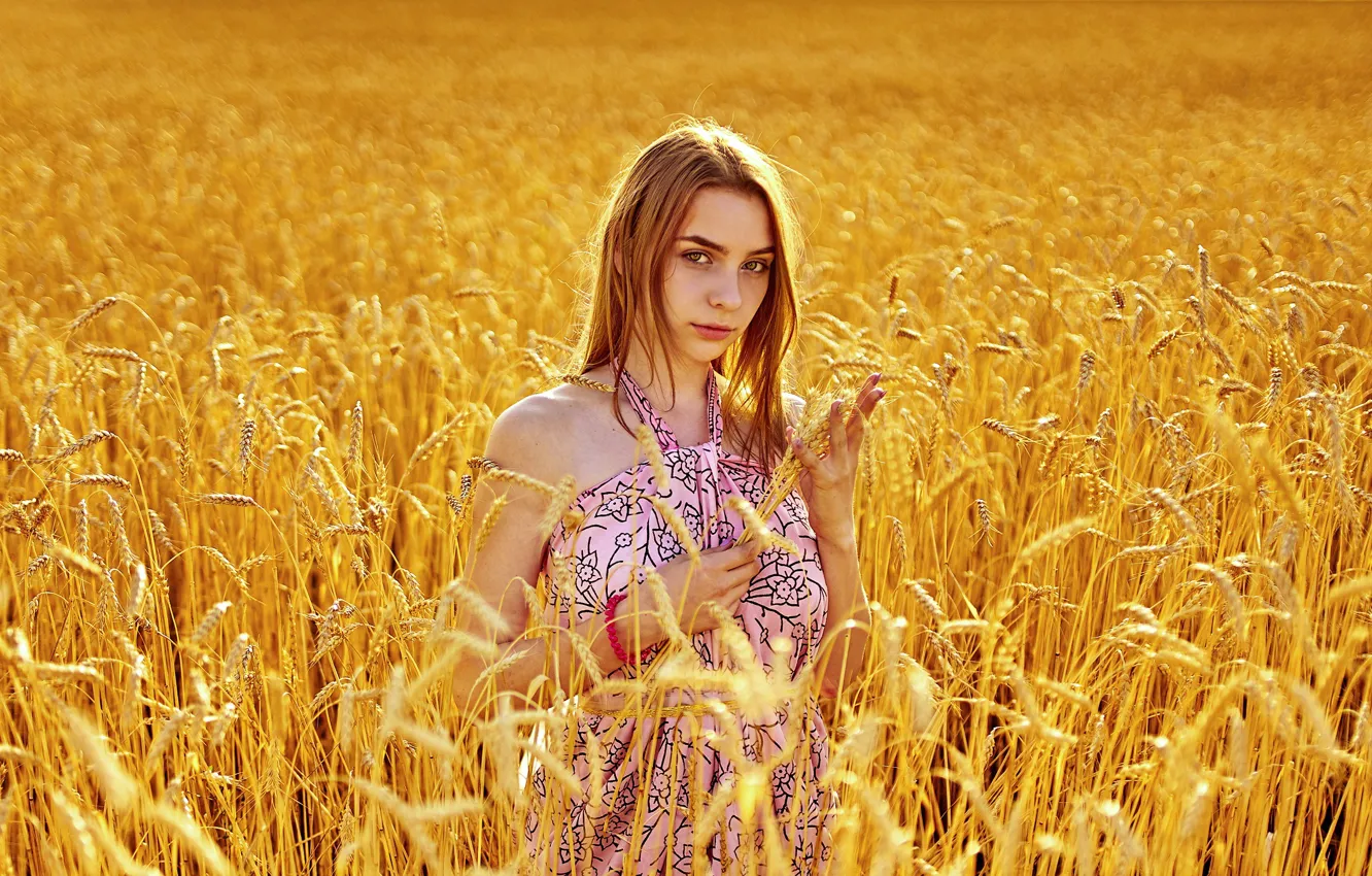 Photo wallpaper girl, dress, ears, Aliona Turcan, Vyacheslav Turcan