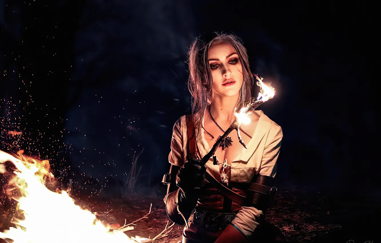 Photo wallpaper games, cosplay, Ciri, Ciri The Witcher Cosplay, the-witcher-3