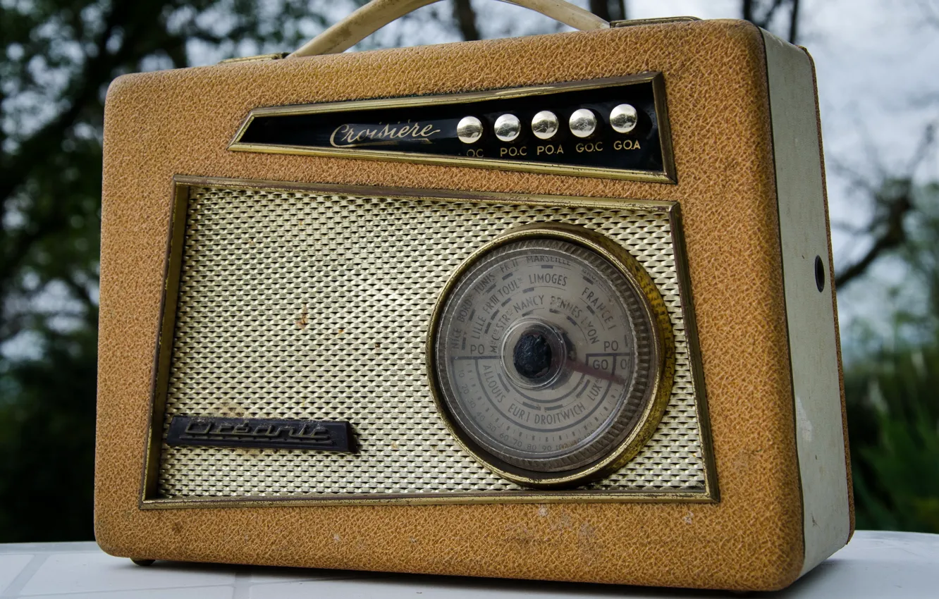 Photo wallpaper background, radio, receiver