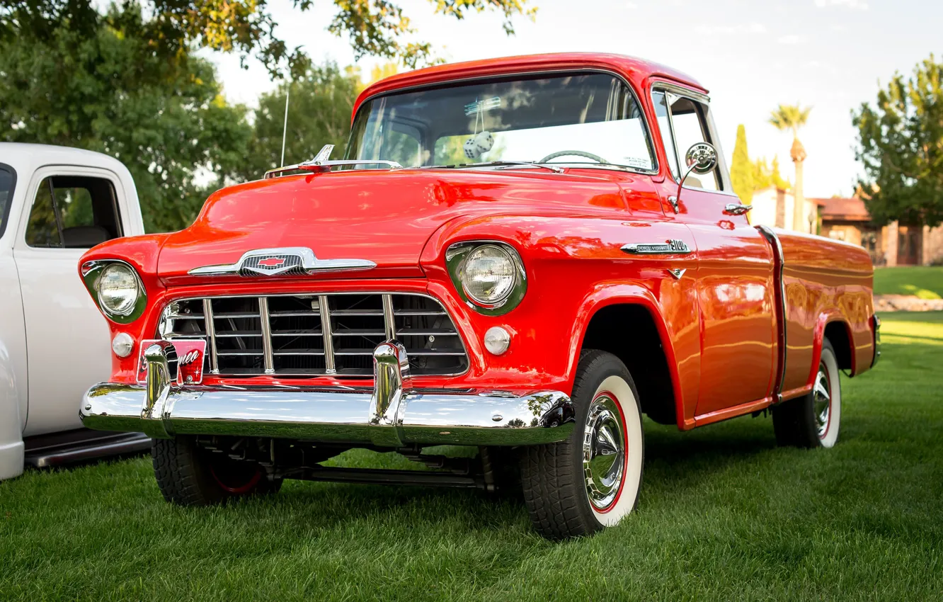 Photo wallpaper classic, the front, 1956, Chevy 3100