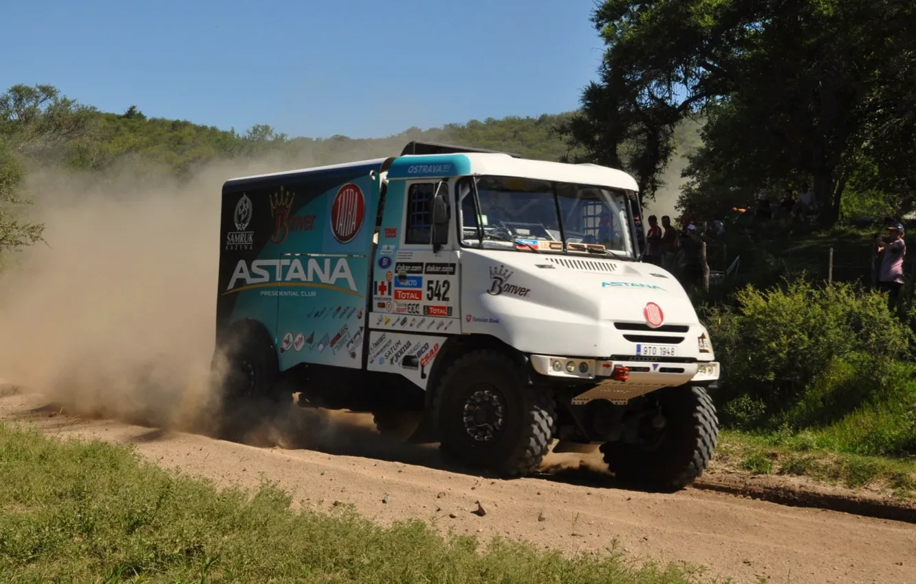 Photo wallpaper Dakar, 2014, Tatra, 542, Astana Motorsport, Arthur, Ardavichus, Bonver Dakar Project