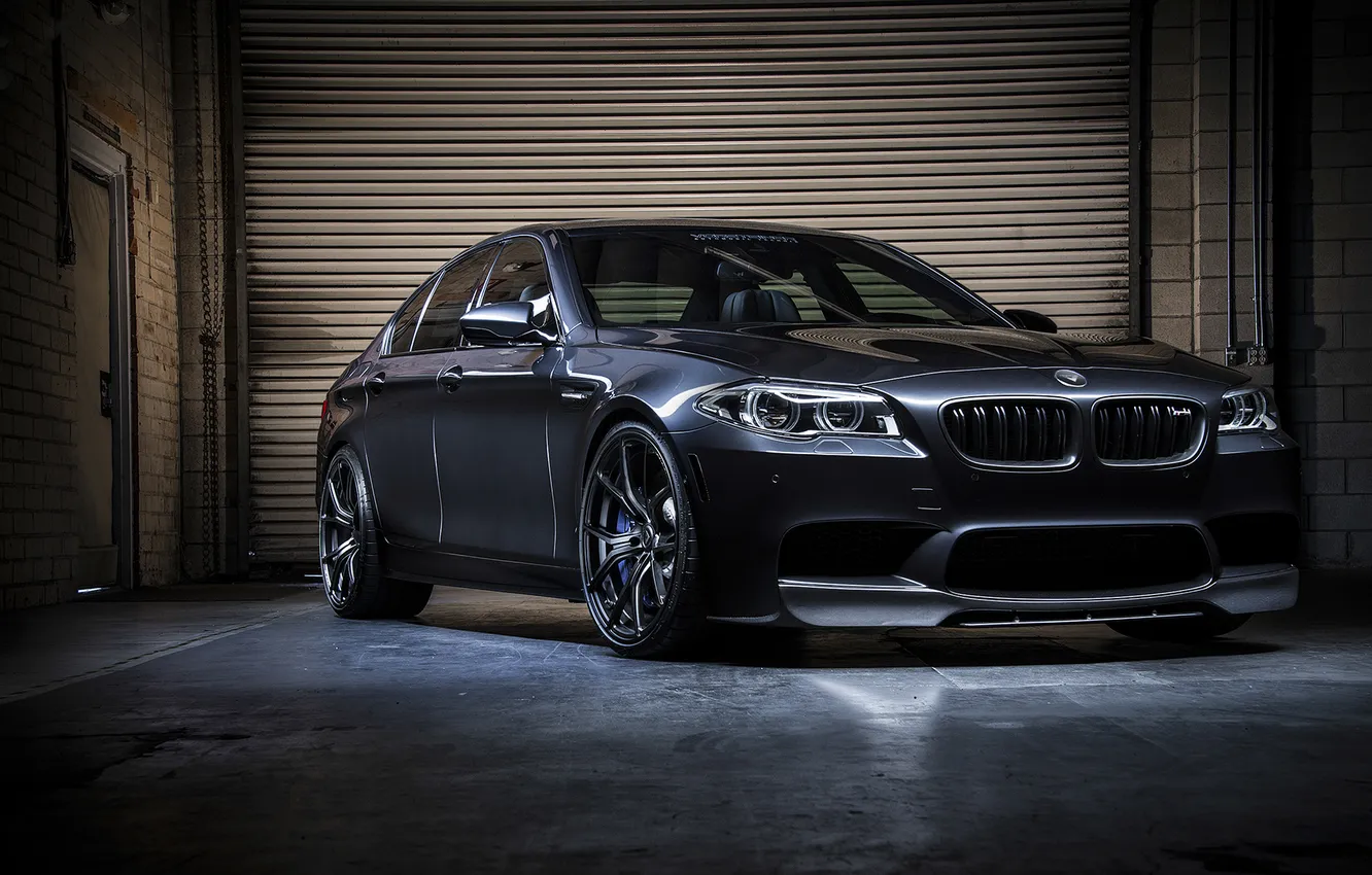 Photo wallpaper BMW, black, Vorsteiner, F10