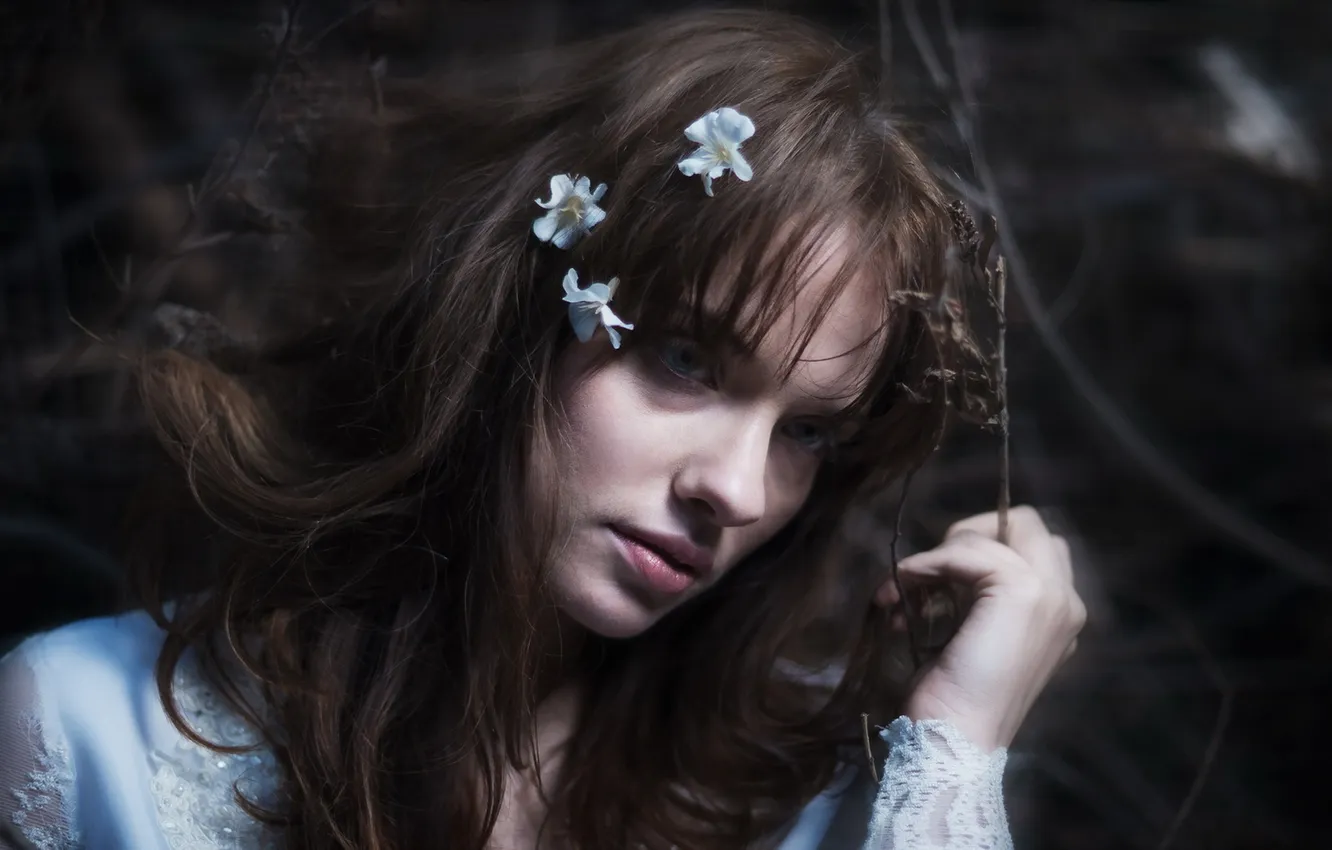 Photo wallpaper girl, mood, portrait