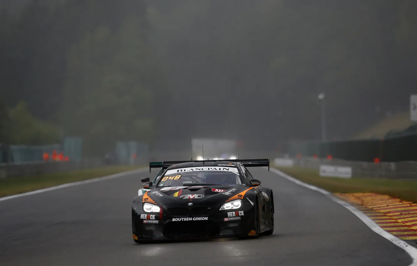 Photo wallpaper fog, coupe, BMW, haze, track, humidity, 2019, M6 GT3